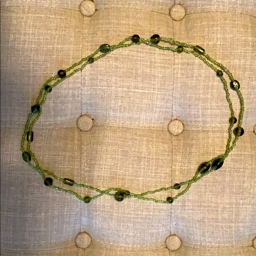 Long beaded necklace